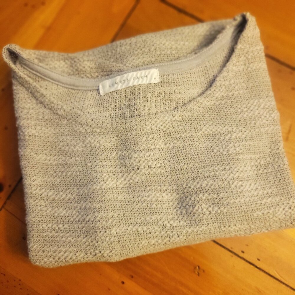 Lowrys Farm Women's Lightweight Short Sleeve Textured Sweater/Top - Size M - Picture 13 of 13